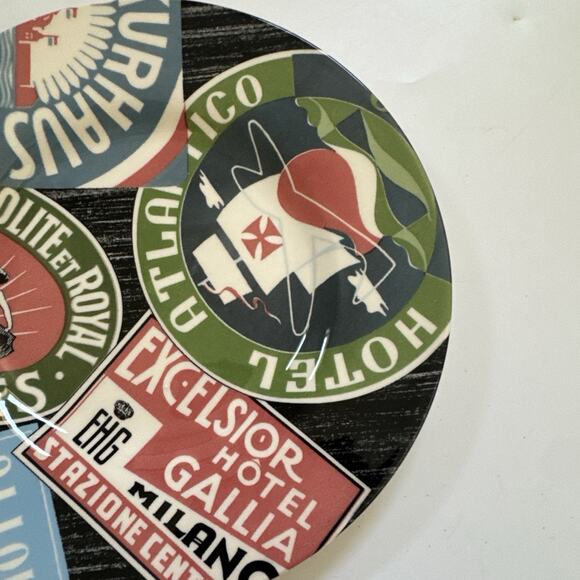 Set of 4 Royal Stafford ENGLAND Salad Plates Hotel De L'Europe Earthenware READ - Picture 3 of 9